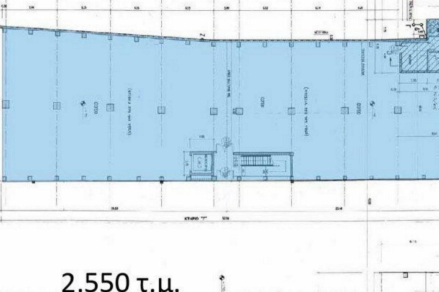 Μοσχάτο κτίριο γραφείων  2.550 τμ  προς ενοικίαση